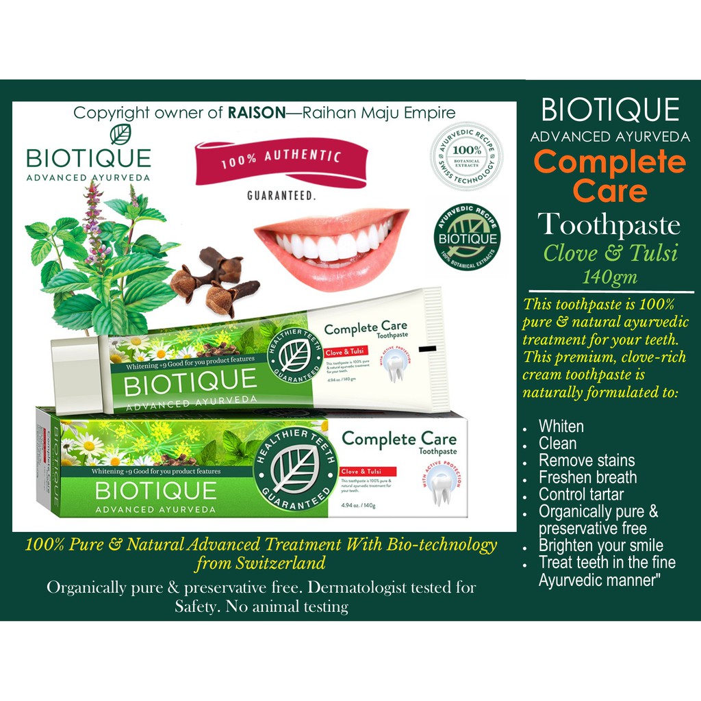 Biotique Clove & Tulsi Complete Care Toothpaste