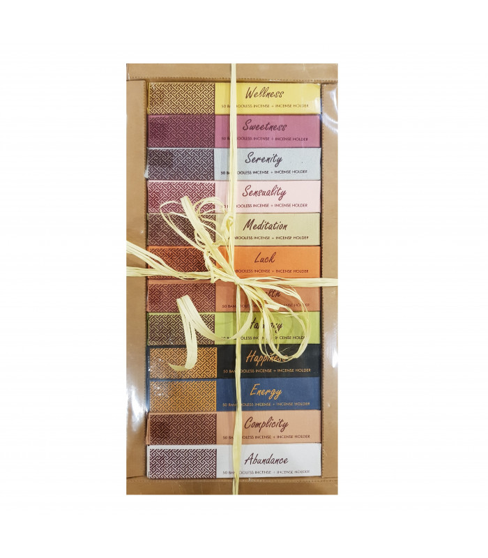 Gift set of 12 different incense sticks 12 packs of 50 Song of India sticks