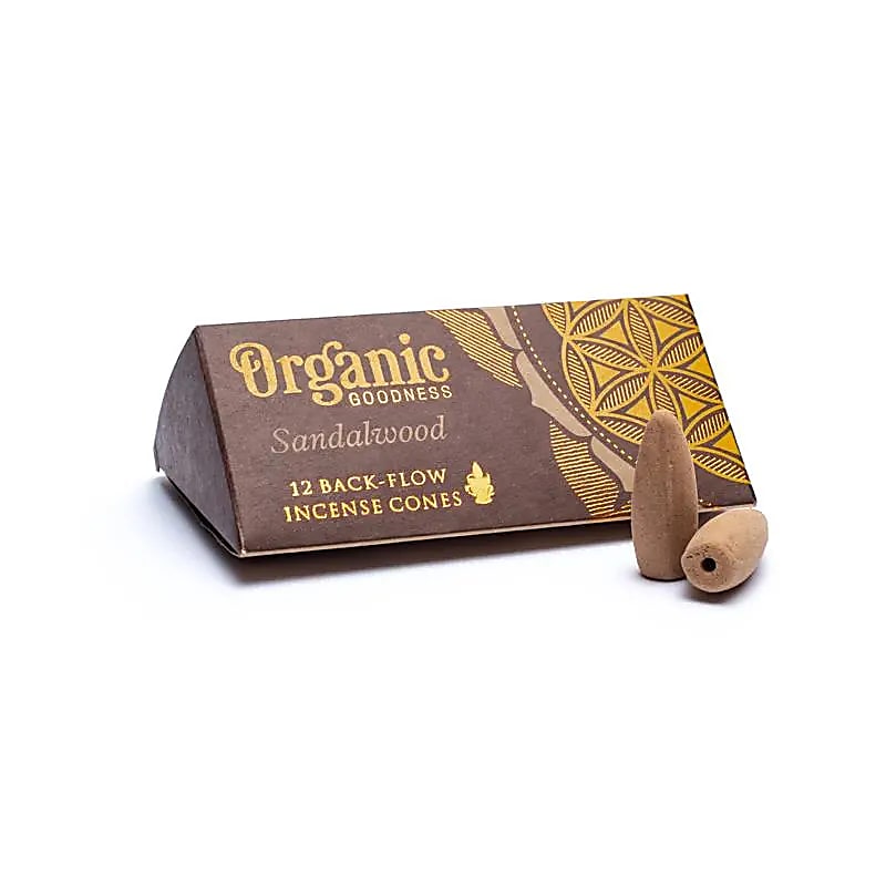 Organic Goodness - Sandalwood natural backflow incense cones