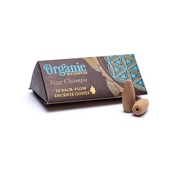 Organic Goodness - Nag Champa natural backflow incense cones