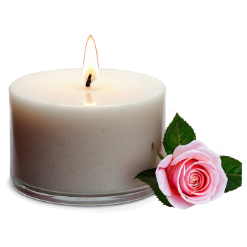 ROSE FLOWER Song of India stone scented candle