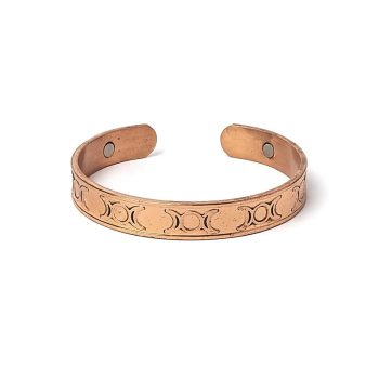 Bracelet copper moon phases magnetic