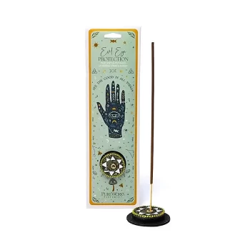 Incense Celestial Magic Evil Eye Protection + incense holder