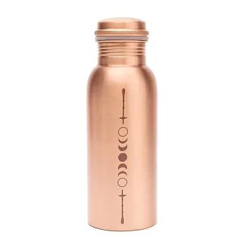 Copper bottle moon phases laser engraved