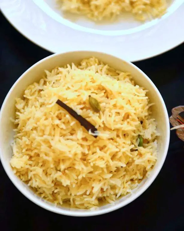 Arroz Basmati com Ghee e Especiarias Ayurvédicas
